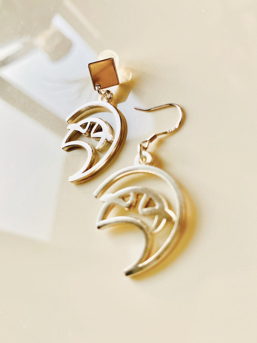 ffxiv - enamel earrings